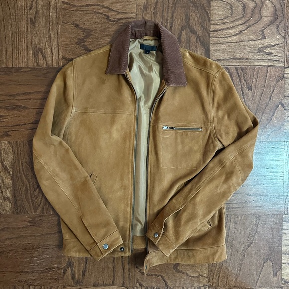 Men's Tan Suede Jacket - Picture 1 of 7